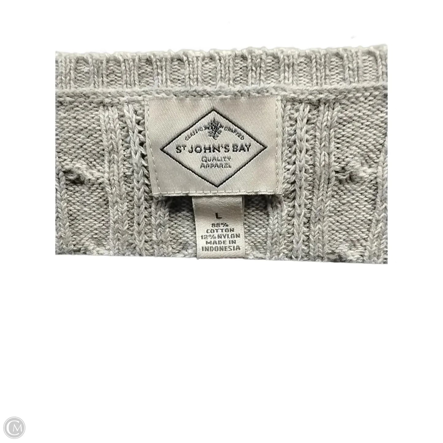 Sweater By St Johns Bay In Grey, Size: L