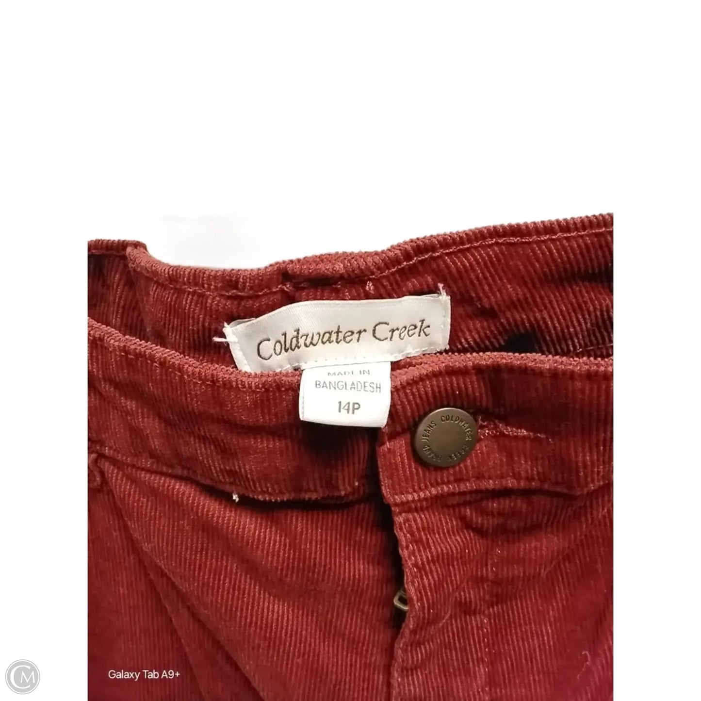 Pants Corduroy By Coldwater Creek In Brown, Size: 14