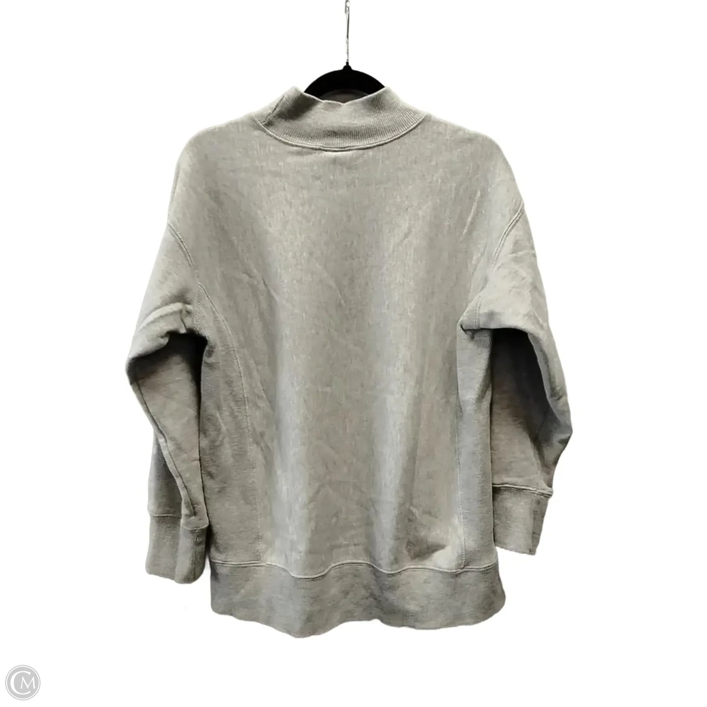 Athletic Sweatshirt Crewneck By Champion In Grey, Size: S
