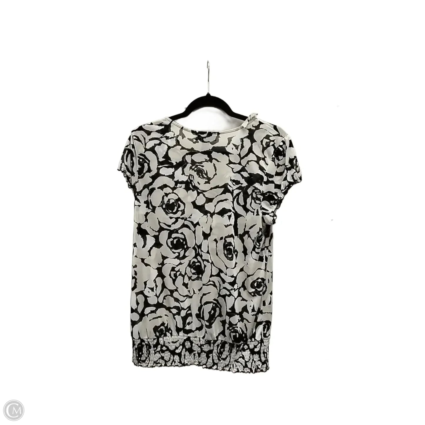 Blouse Short Sleeve By Inc In Multi-colored, Size: L