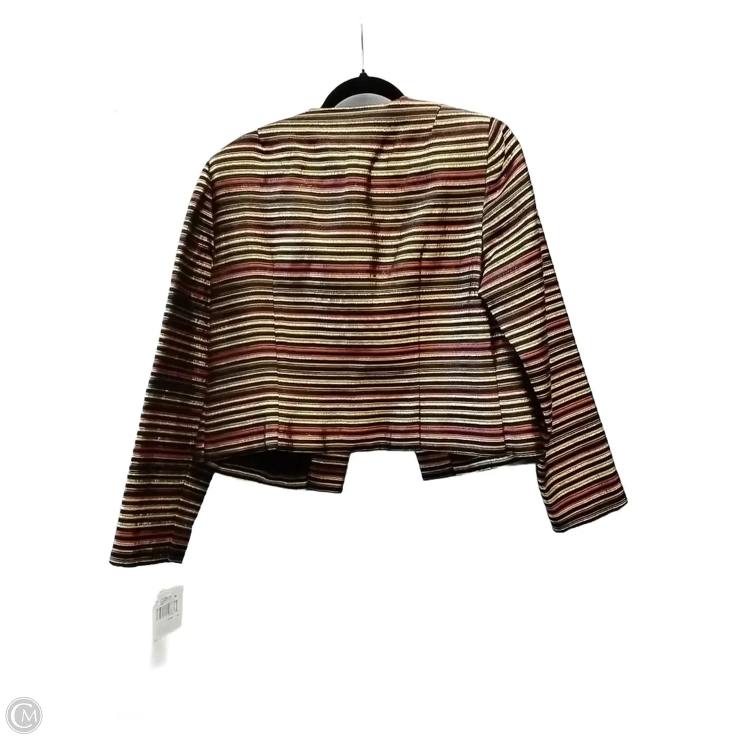Jacket Other By Maggy London In Striped Pattern, Size: 10
