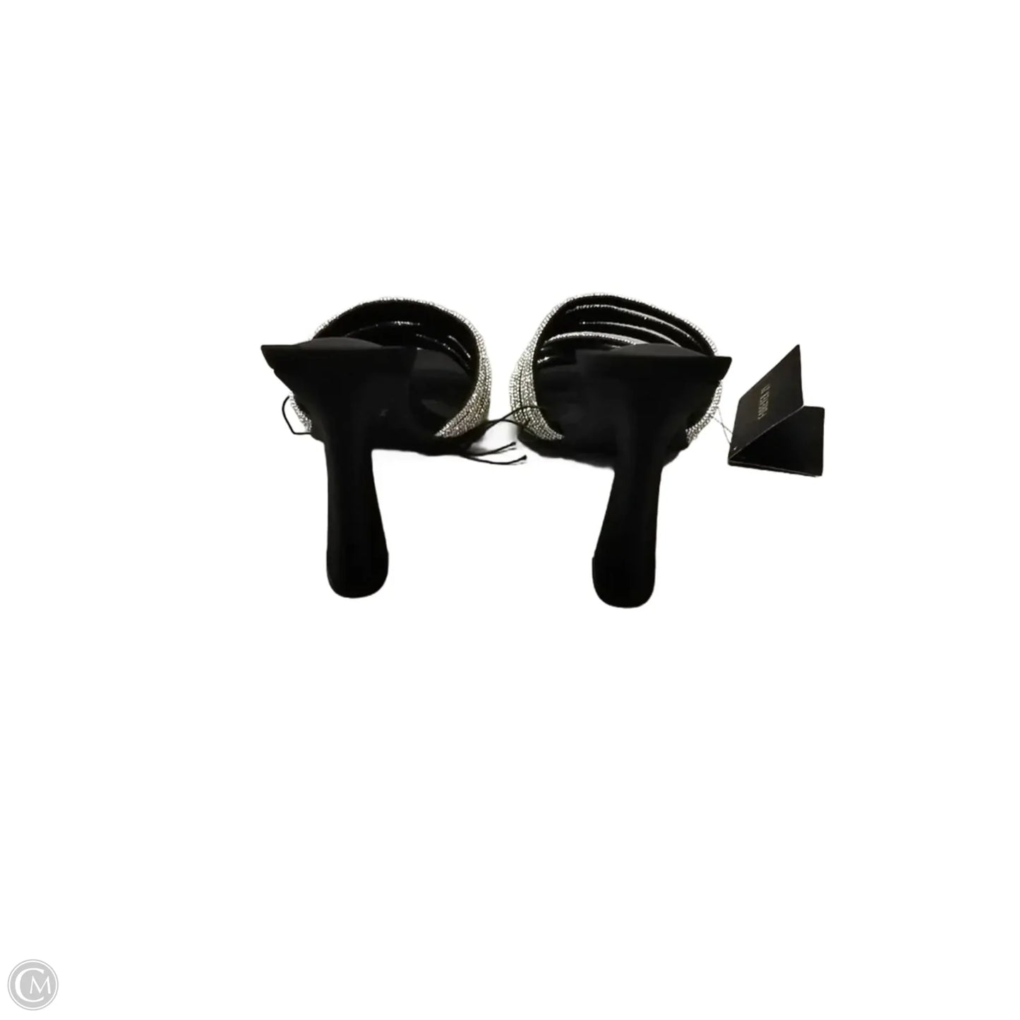 Shoes Heels Stiletto By Forever 21 In Black & Silver, Size: 7