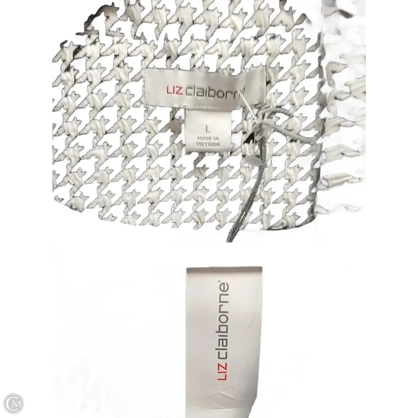 Blazer By Liz Claiborne In Black & White, Size: L