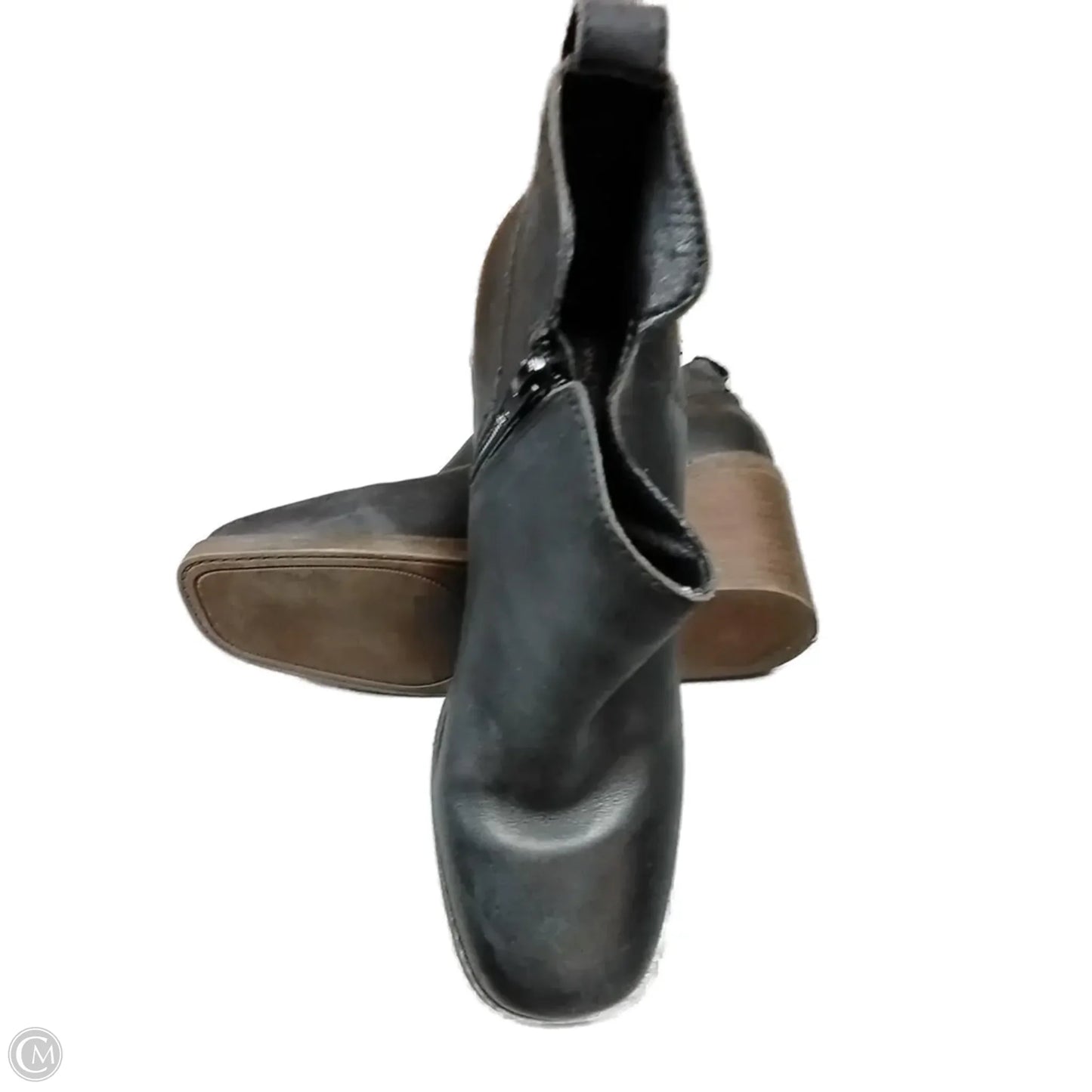 Boots Ankle Heels By Crown Vintage In Black, Size: 7.5