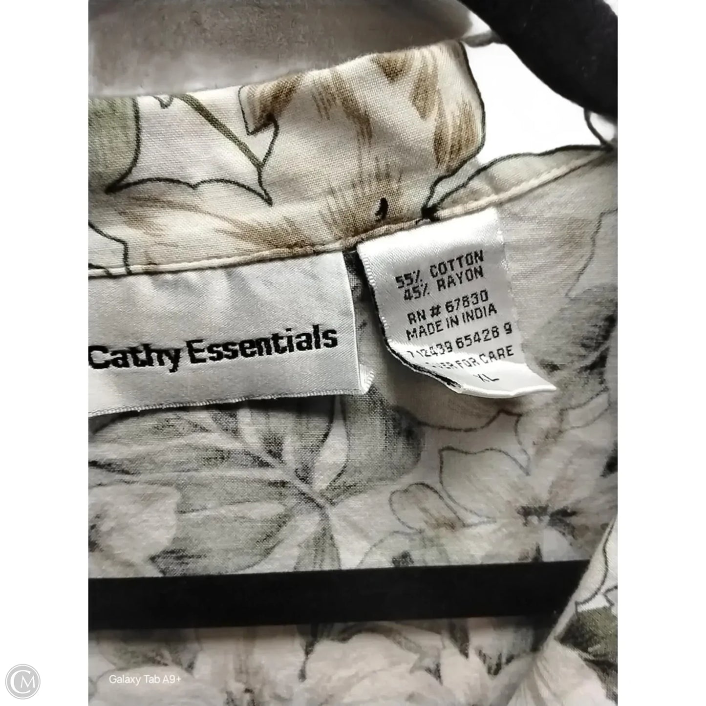 Blouse Short Sleeve By Clothes Mentor In Floral Print, Size: Xl