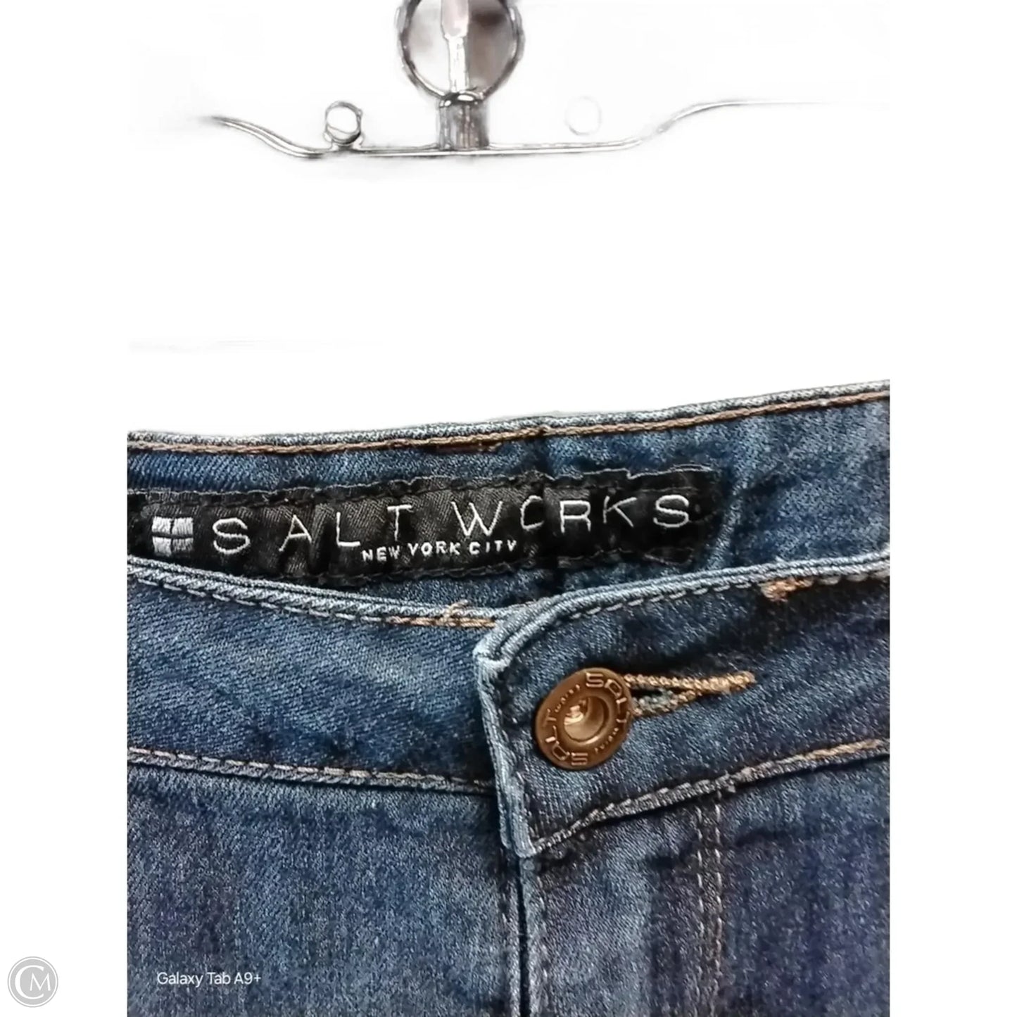 Jeans Straight By Clothes Mentor In Blue Denim, Size: 8p