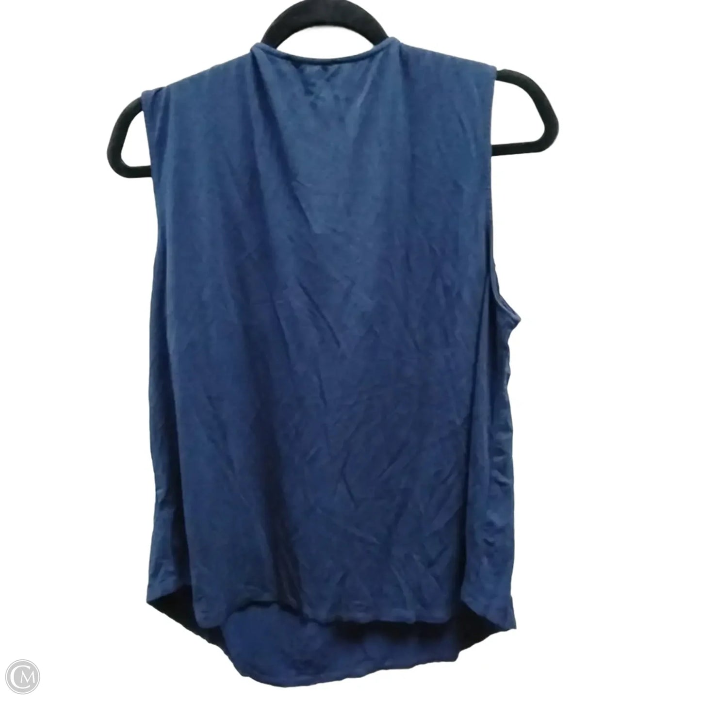 Blouse Sleeveless By Adrianna Papell In Navy, Size: Xl