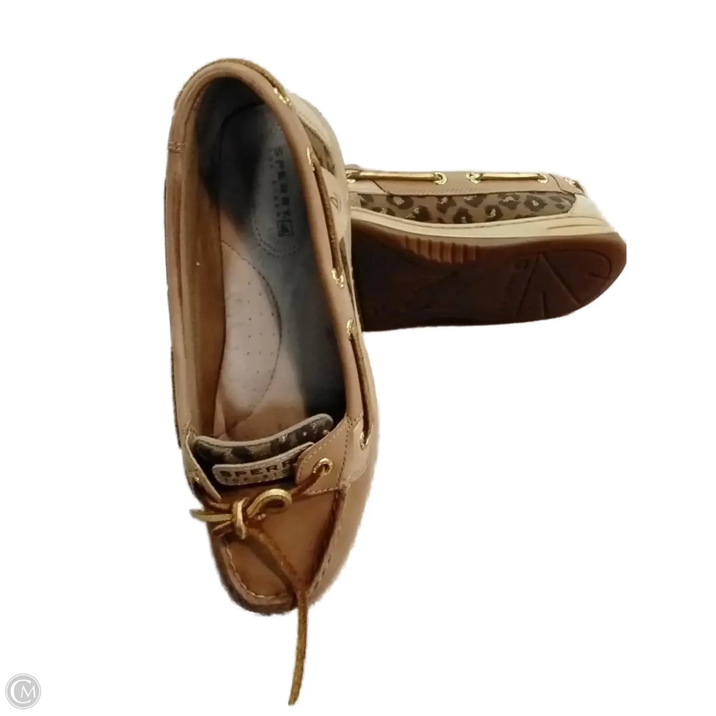 Shoes Flats By Sperry In Brown & Tan, Size: 7