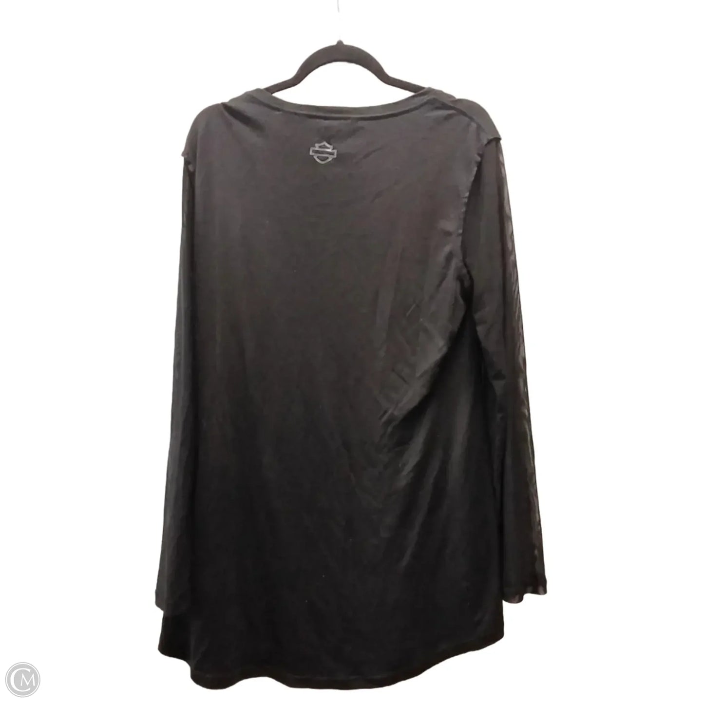 Top Long Sleeve By Harley Davidson In Black, Size: Xl