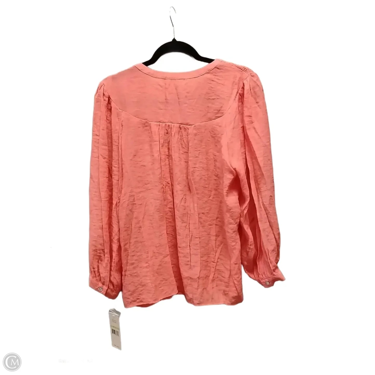 Blouse Long Sleeve By Nanette Lepore In Orange, Size: M