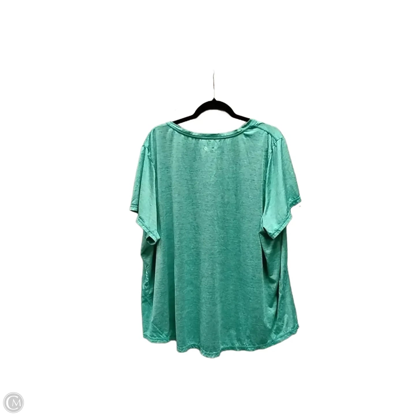 Athletic Top Short Sleeve By Xersion In Aqua, Size: 2x