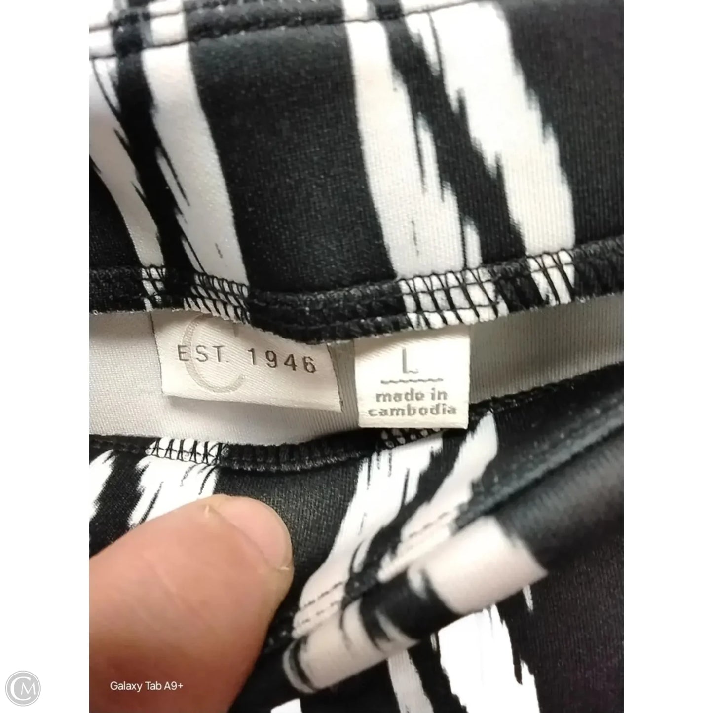 Skirt Midi By C Est. 1946 In Zebra Print, Size: L