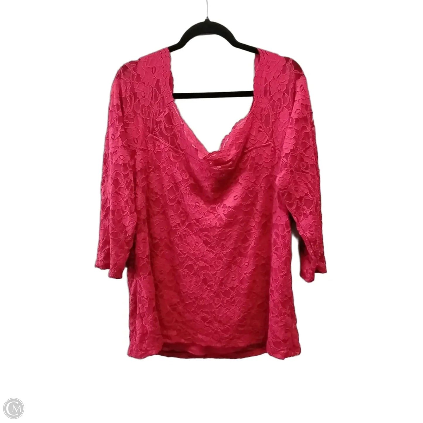 Blouse Long Sleeve By Torrid In Red, Size: 3x