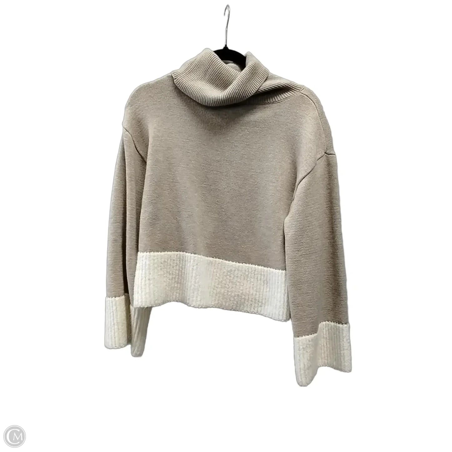 Sweater By Laundry In Tan & White, Size: M