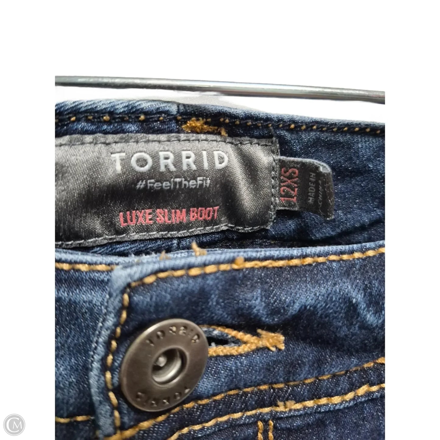 Jeans Boot Cut By Torrid In Blue Denim, Size: 12