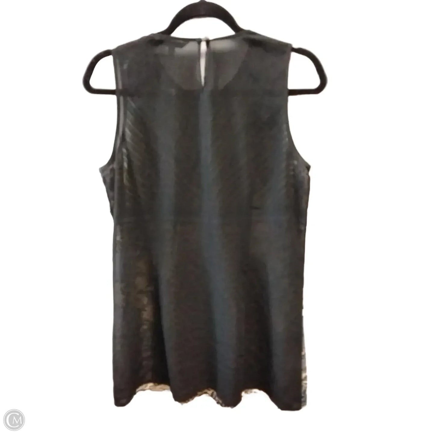 Blouse Sleeveless By Cabi In Geometric Pattern, Size: M