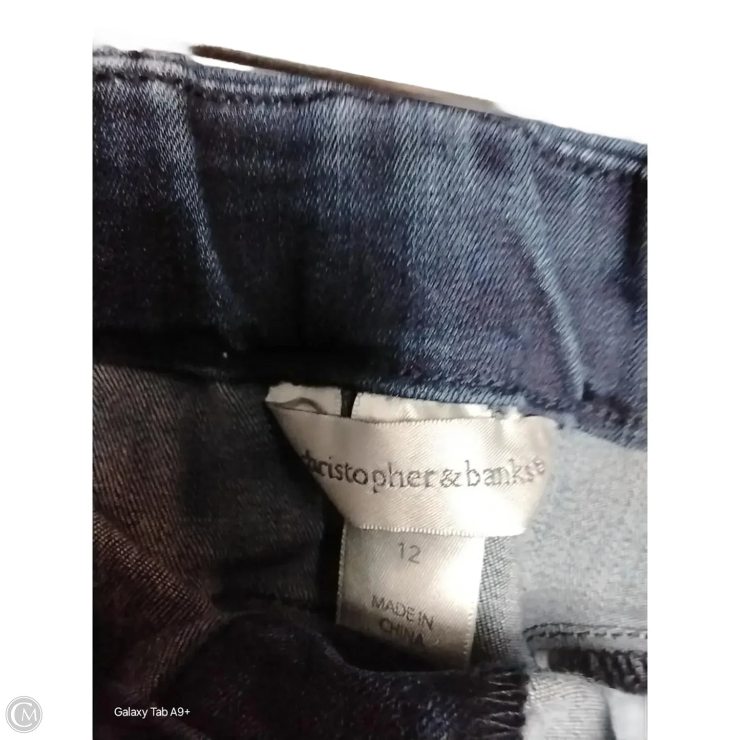 Jeans Skirt By Christopher And Banks In Blue, Size: 12