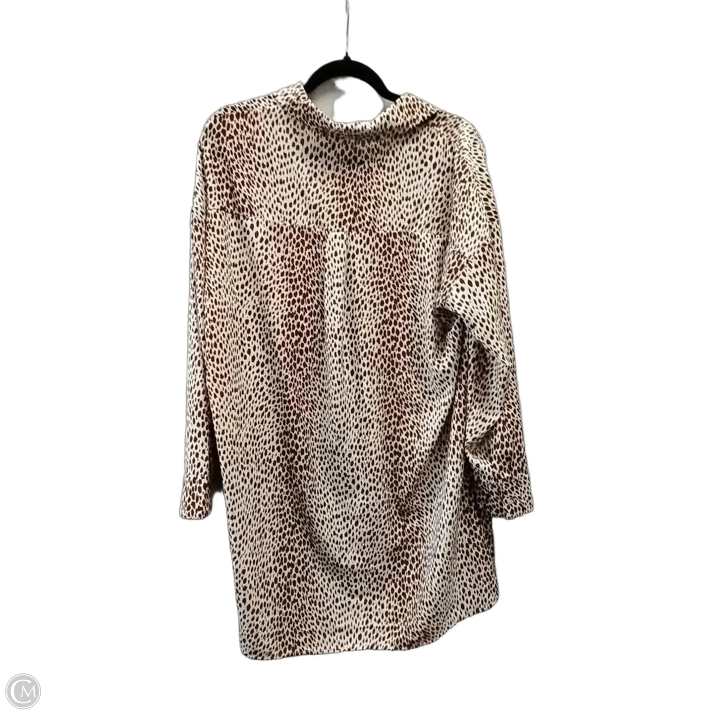 Top Long Sleeve By Mazik In Animal Print, Size: M