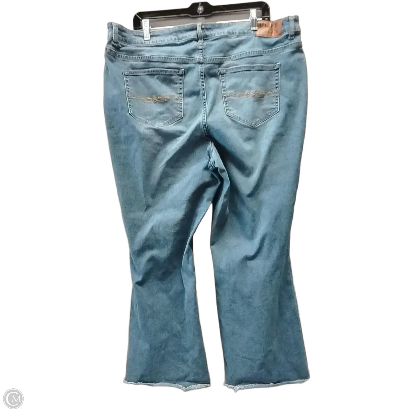 Jeans Straight By Frye And Co In Blue Denim, Size: 20