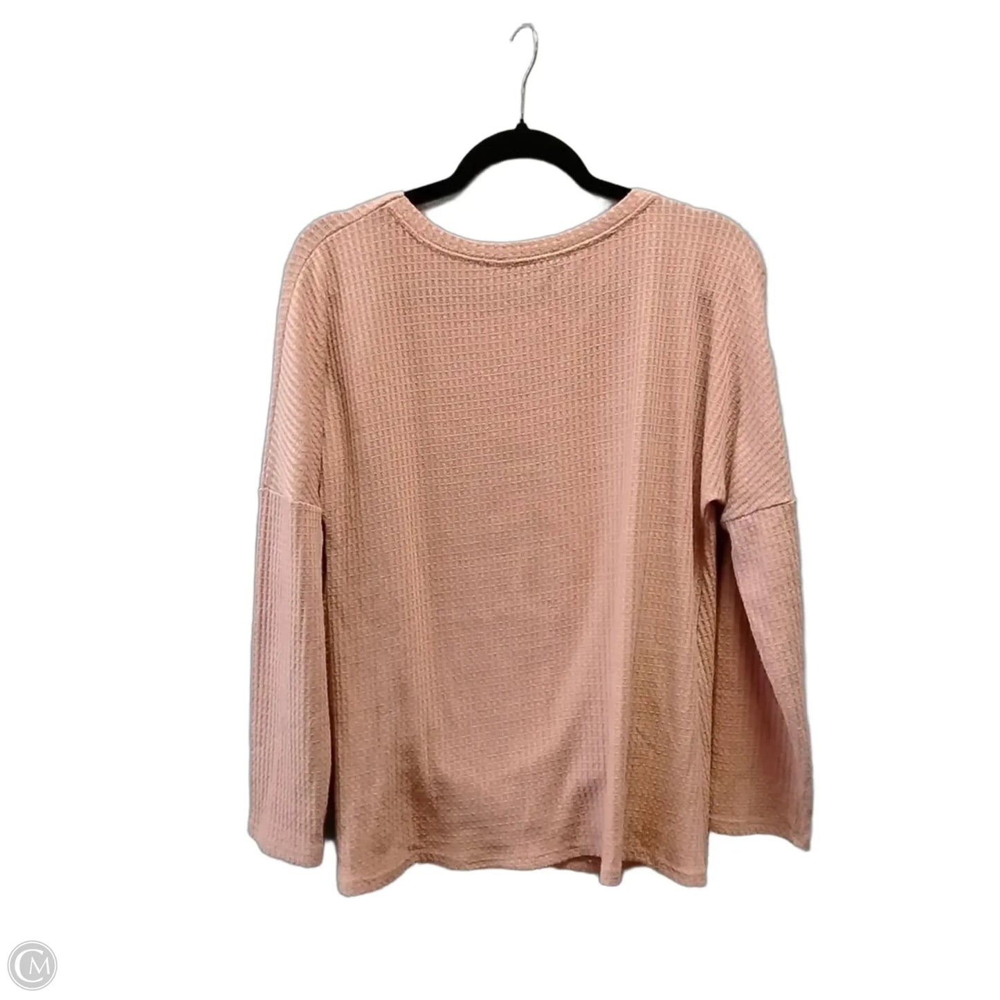 Top Long Sleeve By Cme In Pink, Size: M