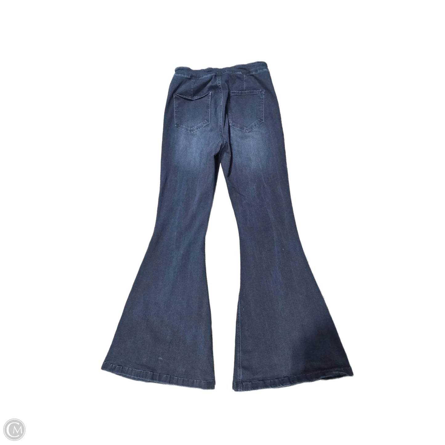 Jeans Flared By Kancan In Blue Denim, Size: 10