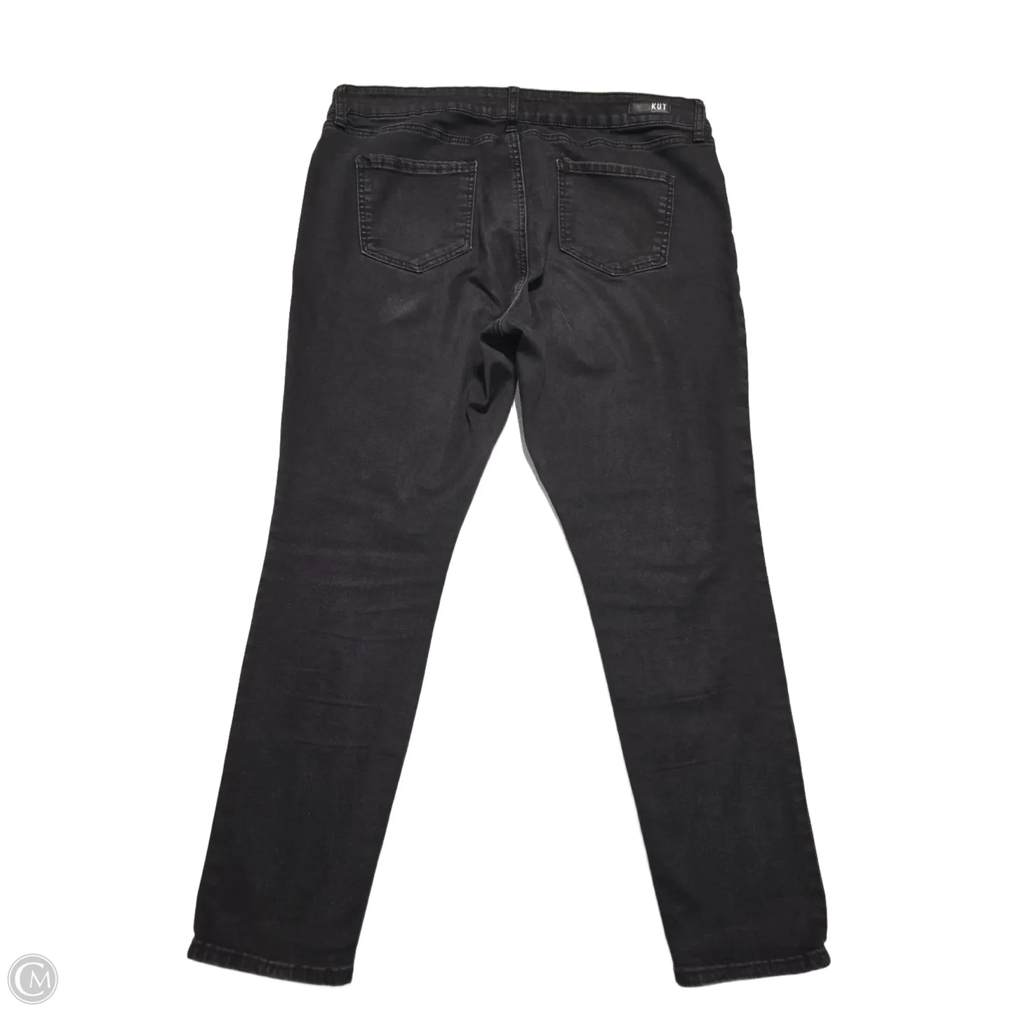 Jeans Skinny By Kut In Black Denim, Size: 18