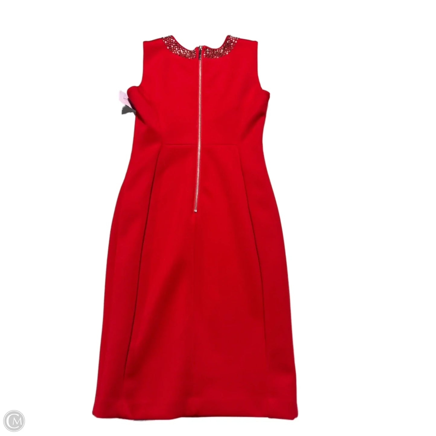 Dress Casual Short By Calvin Klein In Red, Size: 6