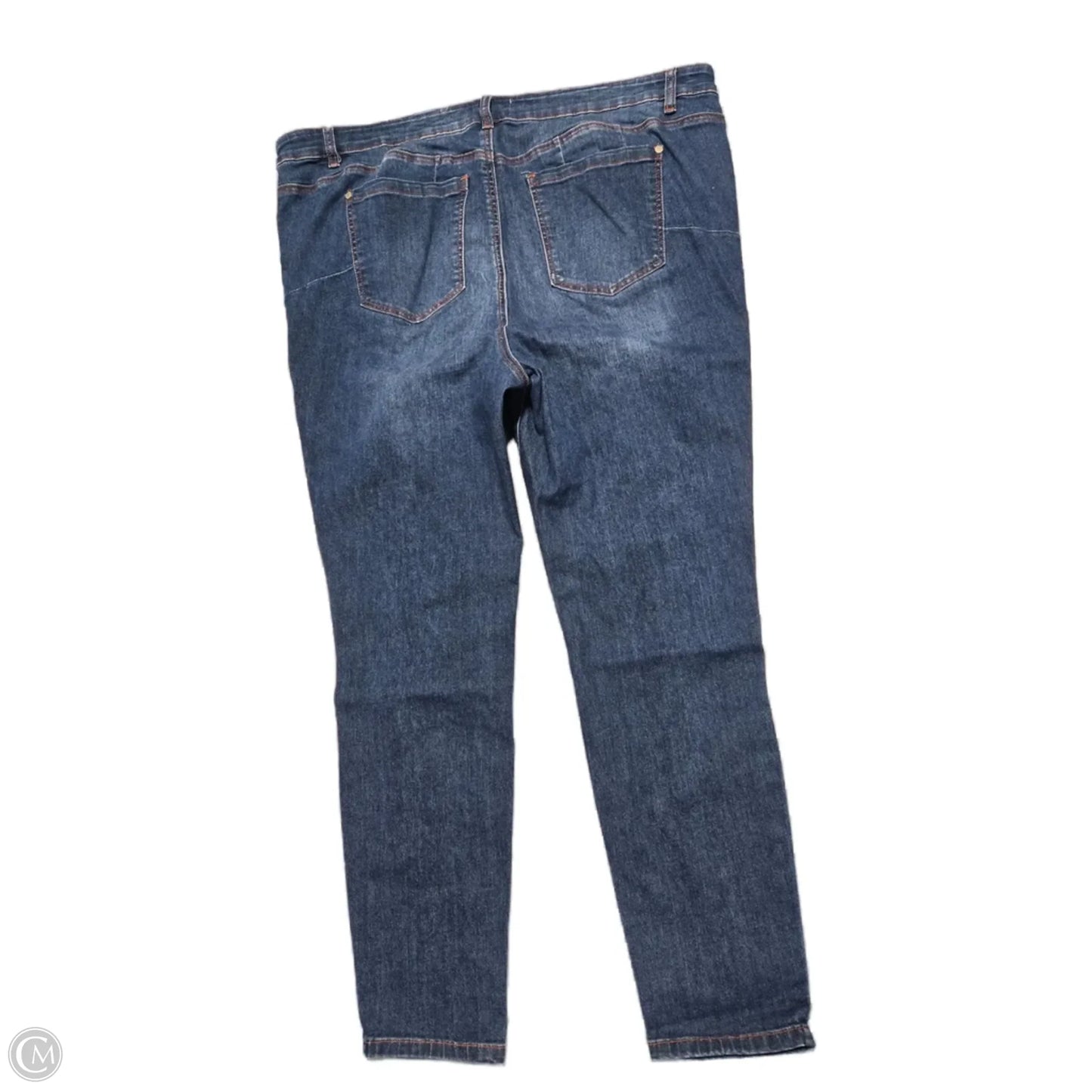 Jeans Skinny By Eloquii In Blue Denim, Size: 18