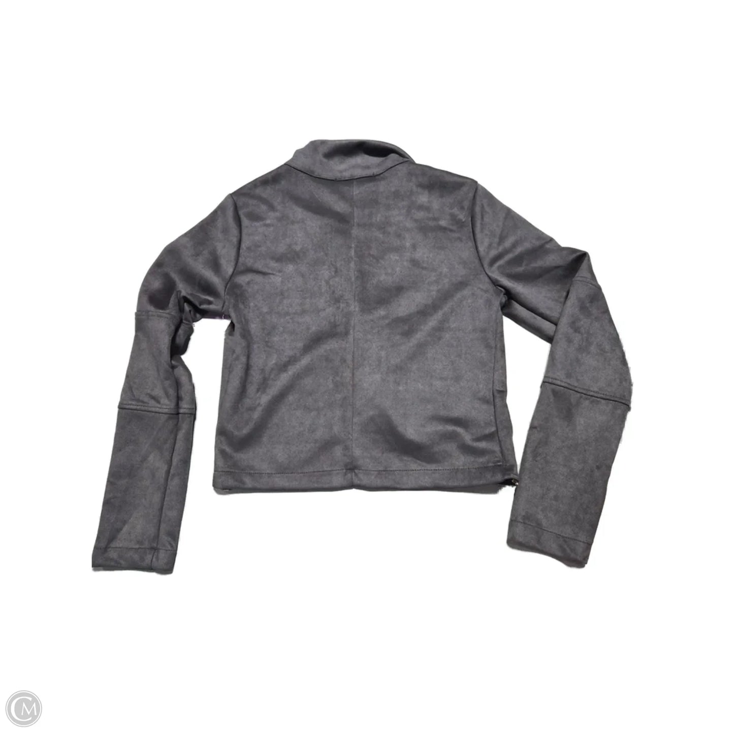 Jacket Moto By Blu Pepper In Grey, Size: M