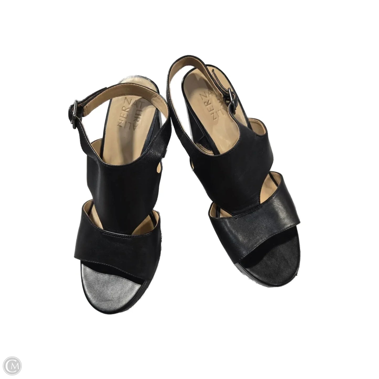 Sandals Heels Block By Naturalizer In Black, Size: 9.5