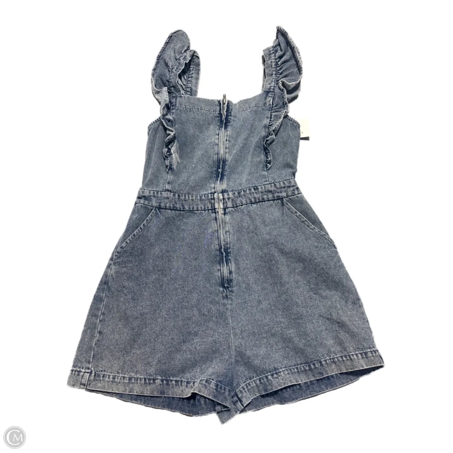 Romper By Gilli In Blue Denim, Size: L
