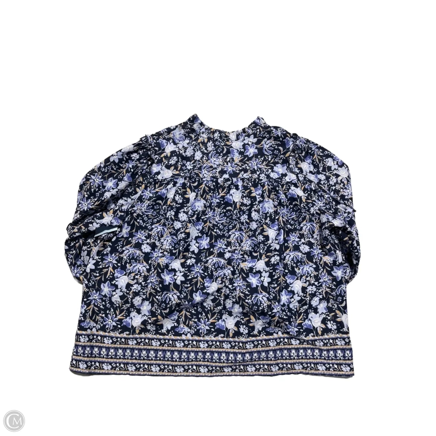 Top Long Sleeve By Time And Tru In Floral Print, Size: M