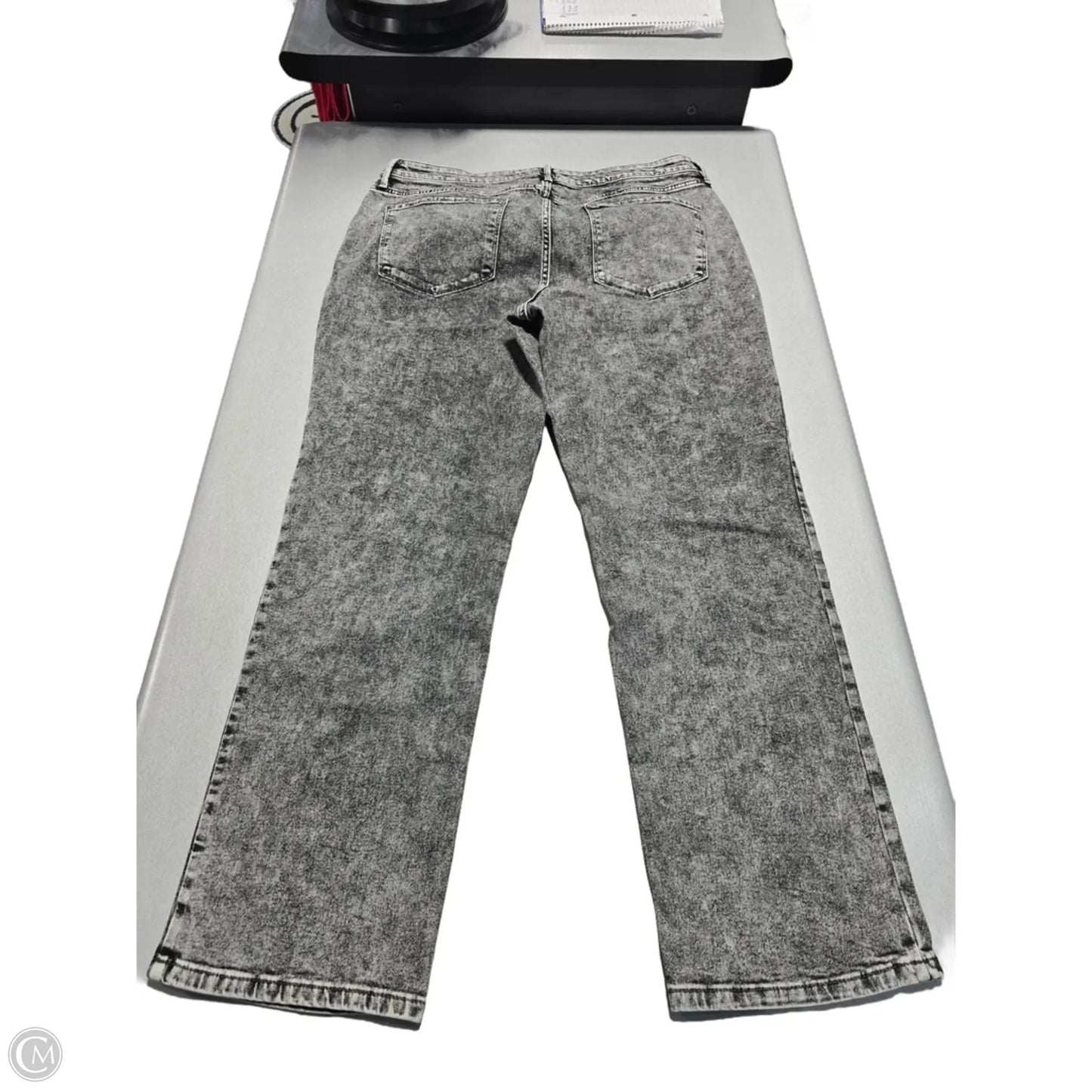 Jeans Straight By Simply Vera In Grey, Size: 16