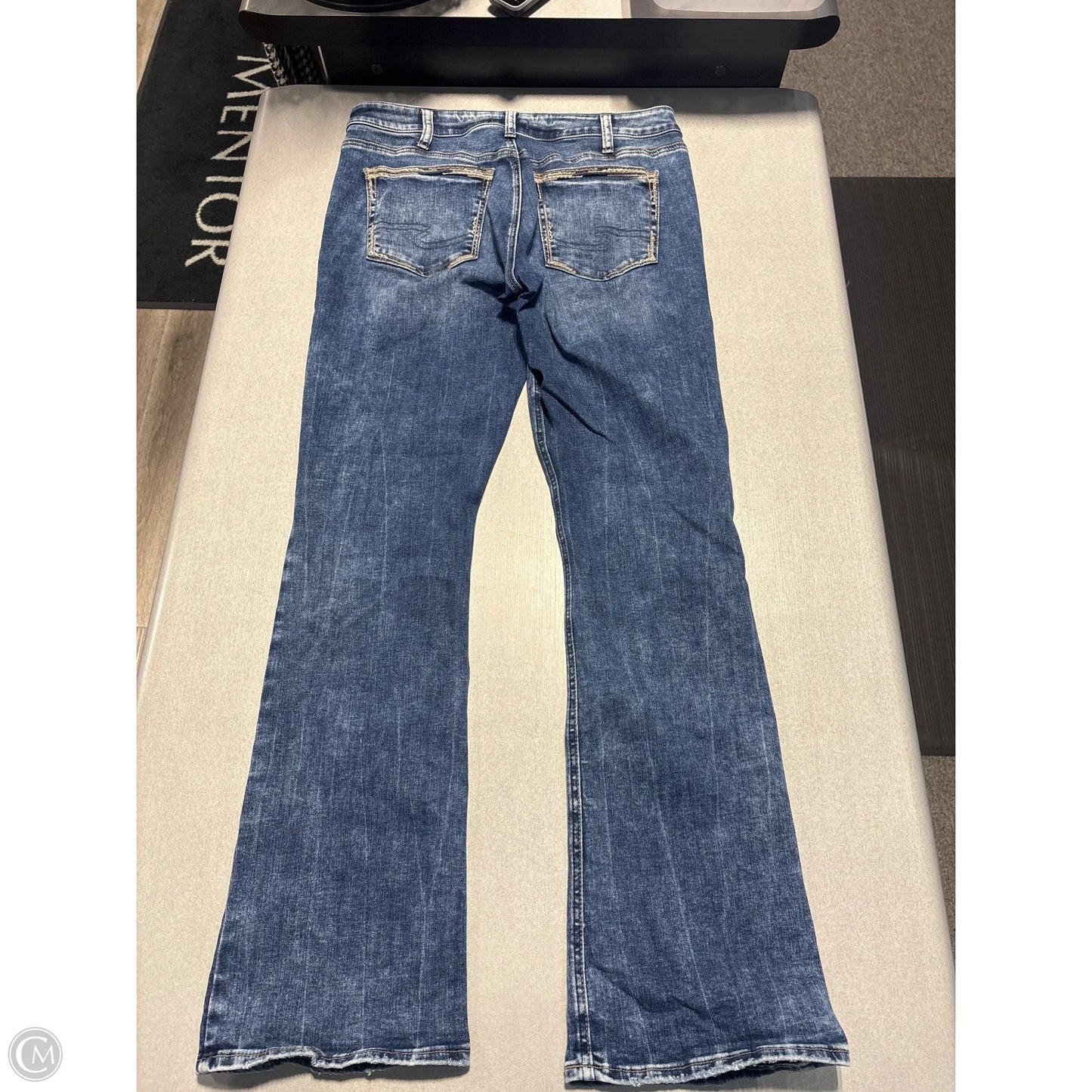 Jeans Boot Cut By Silver In Blue Denim, Size: 12