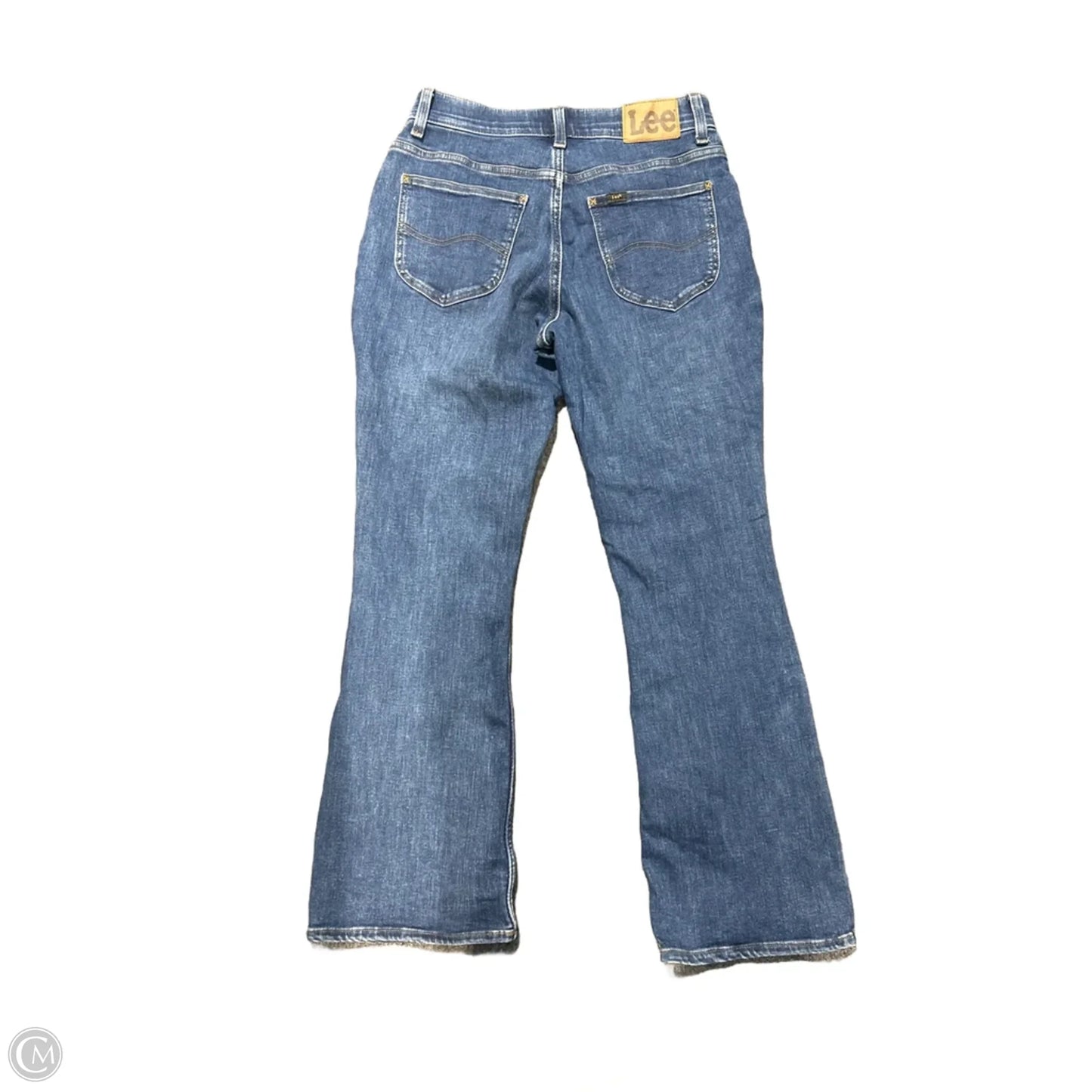 Jeans Boot Cut By Lee In Blue Denim, Size: 8