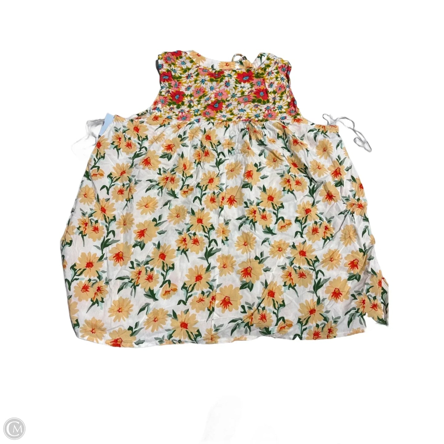 Top Sleeveless By Staccato In Floral Print, Size: M