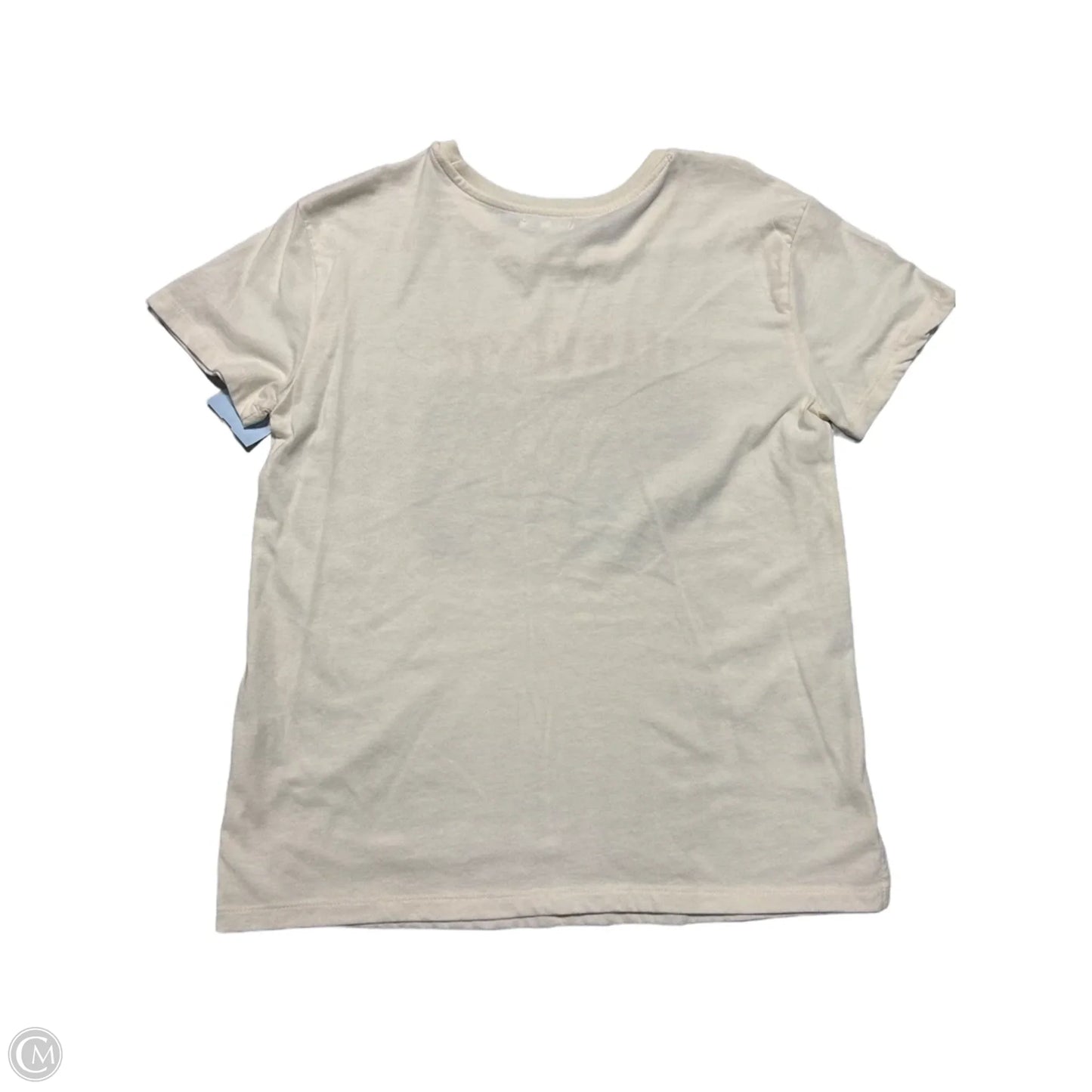 Top Short Sleeve Basic By Maurices In Cream, Size: M