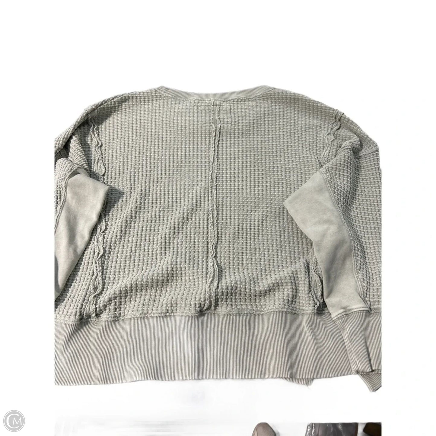 Top Long Sleeve By American Eagle In Green, Size: M