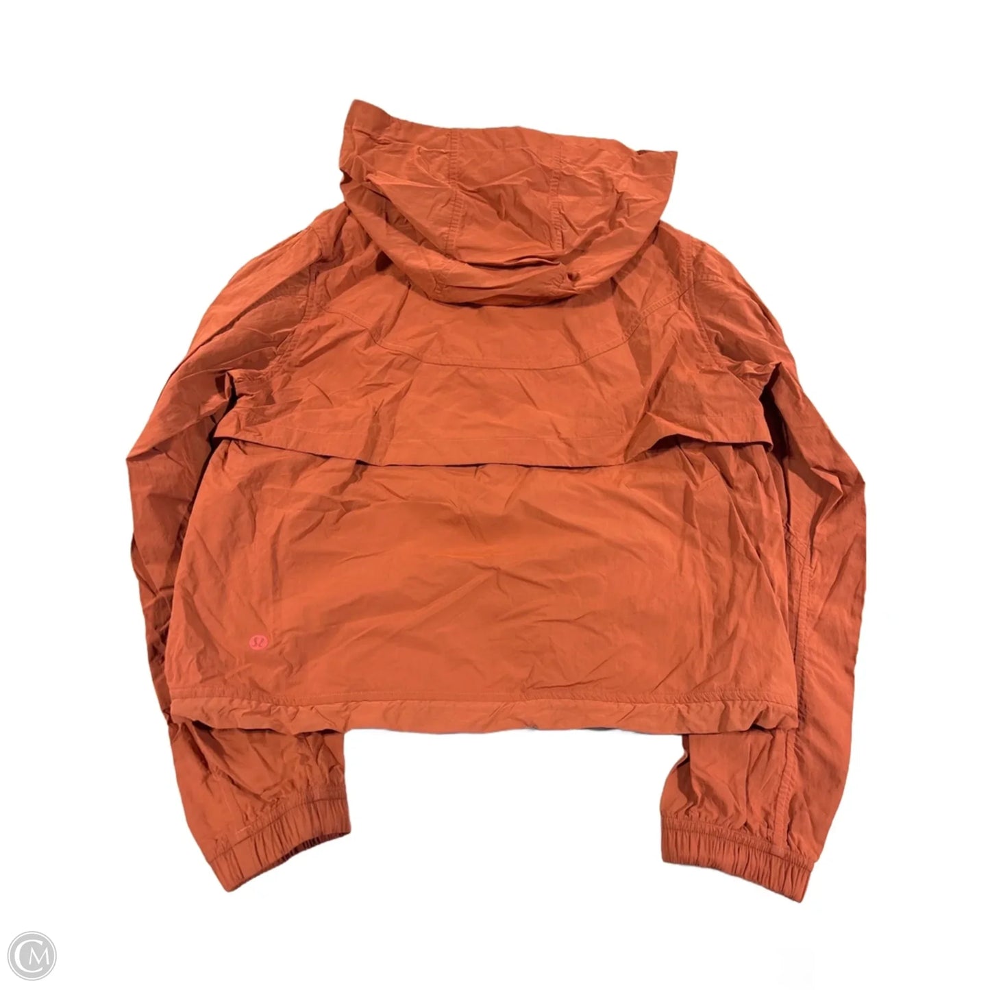 Athletic Jacket By Lululemon In Orange, Size: S