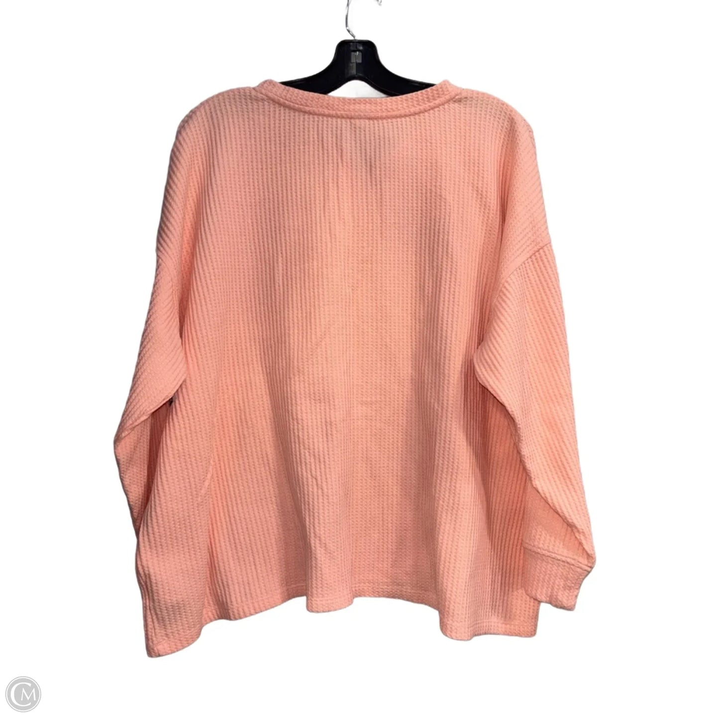 Top Long Sleeve By Old Navy In Peach, Size: Xxl