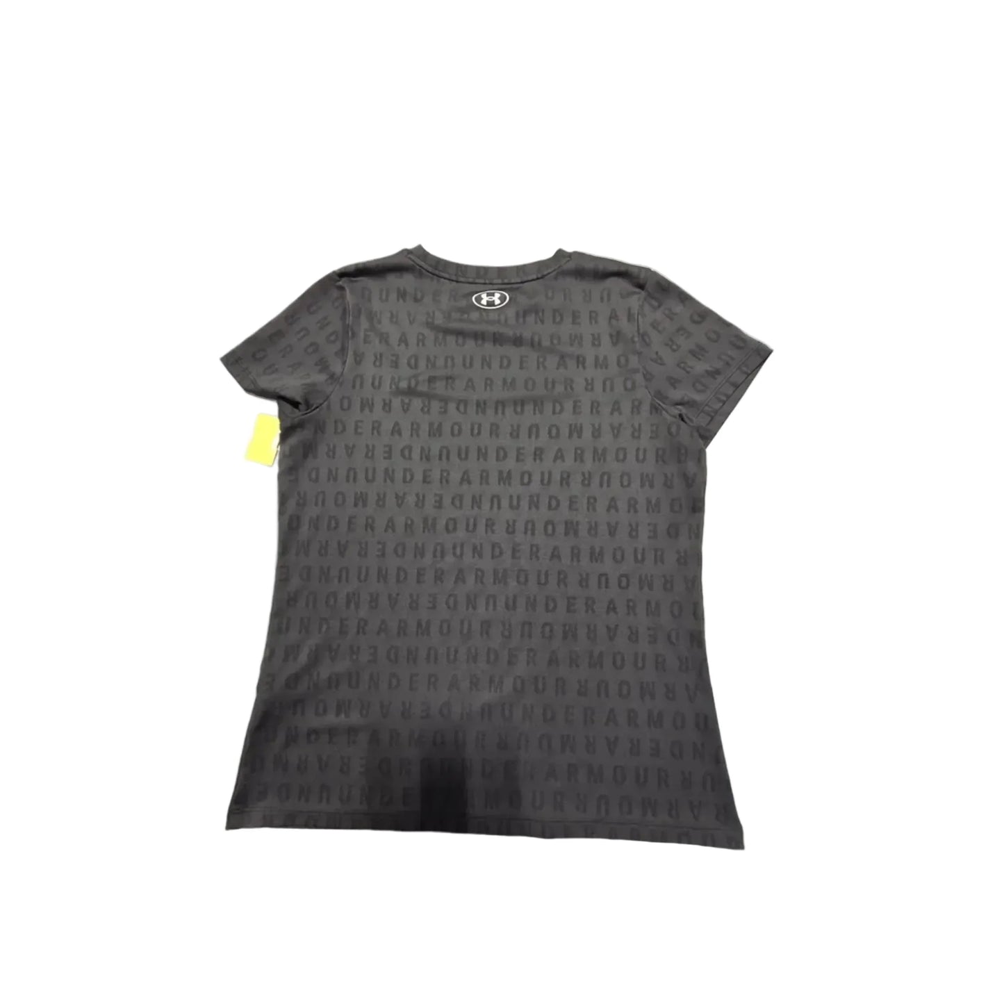 Athletic Top Short Sleeve By Under Armour In Grey, Size: L