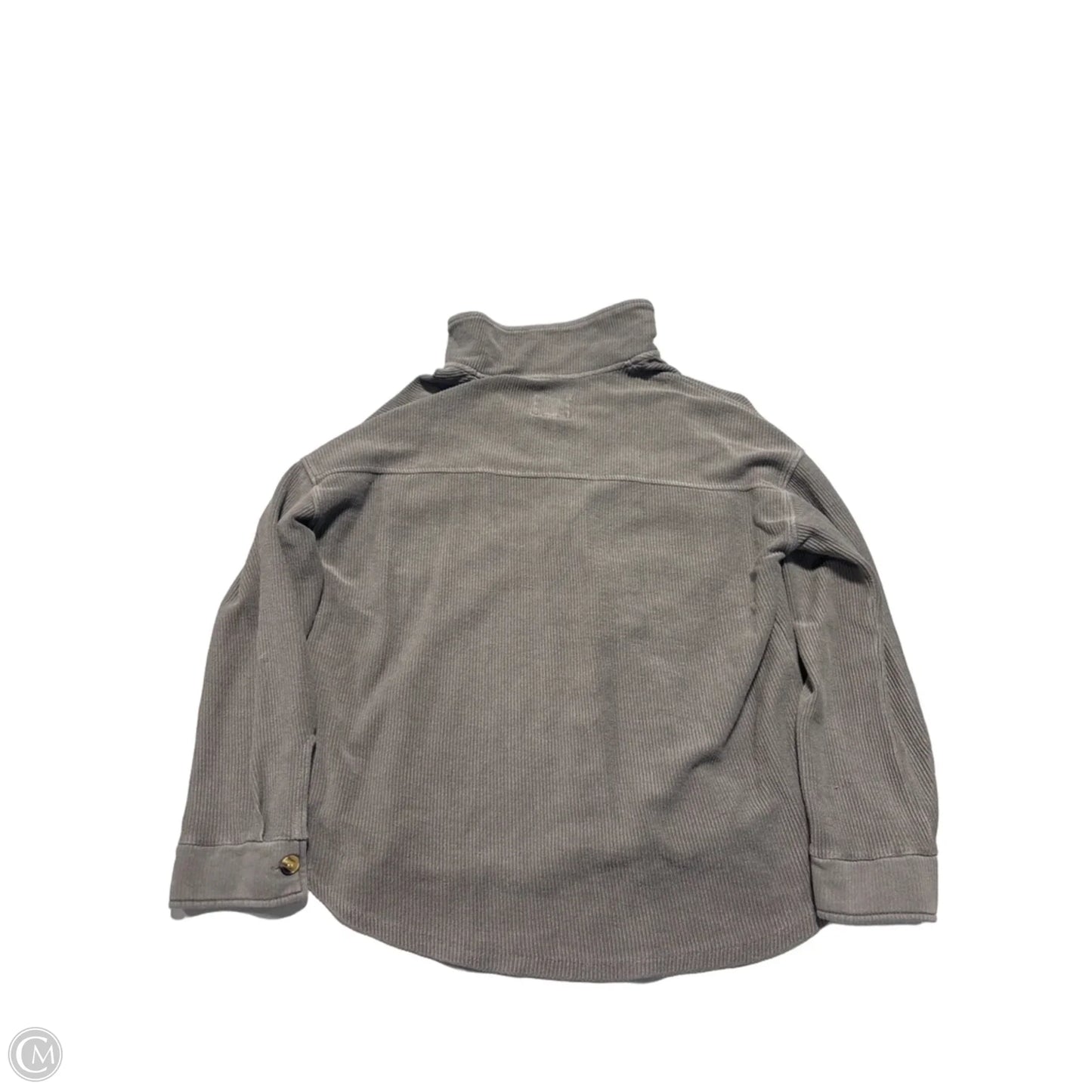 Top Long Sleeve By Thread And Supply In Grey, Size: S