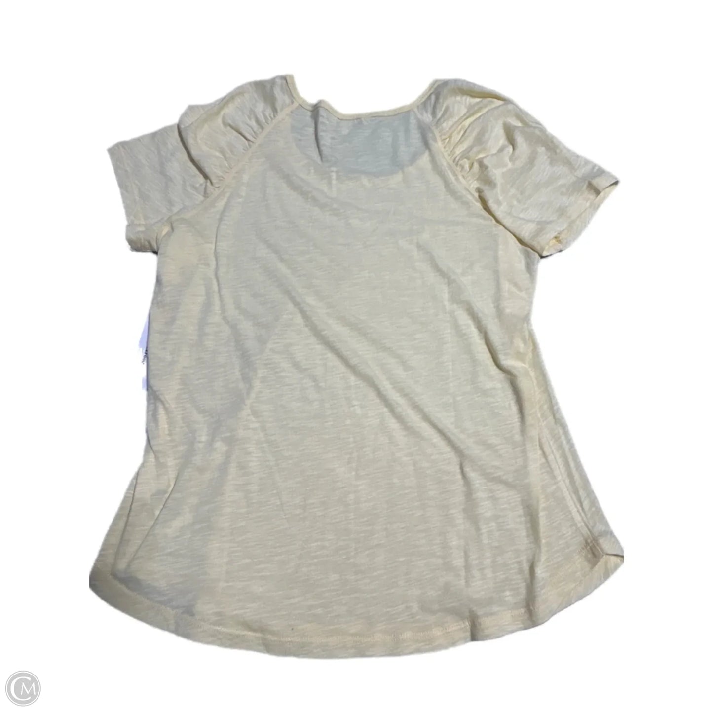 Top Short Sleeve Basic By Liverpool In Yellow, Size: L