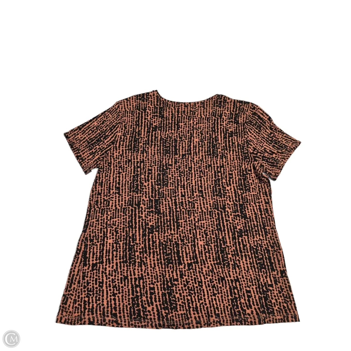 Top Short Sleeve Basic By Nine West In Brown, Size: L