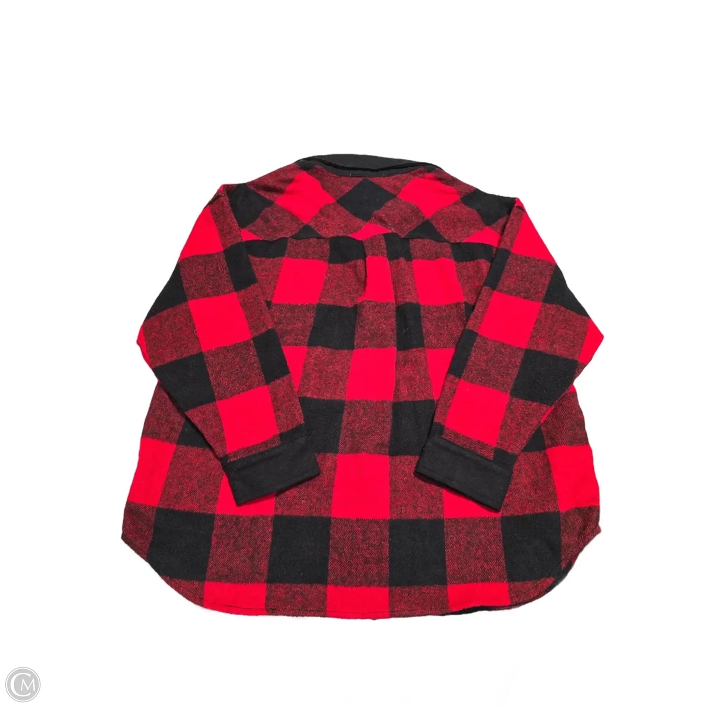 Top Long Sleeve By Cmc In Plaid Pattern, Size: S