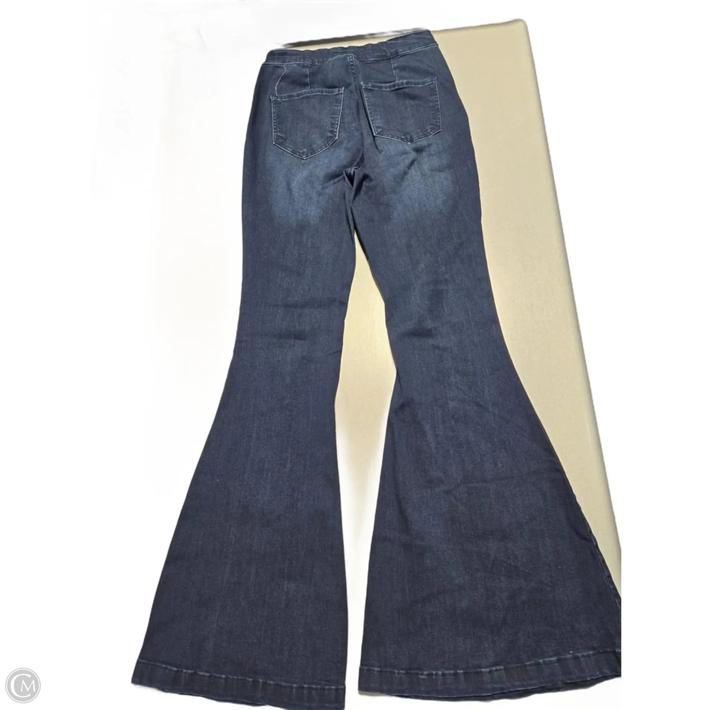 Jeans Flared By Kancan In Blue Denim, Size: 10