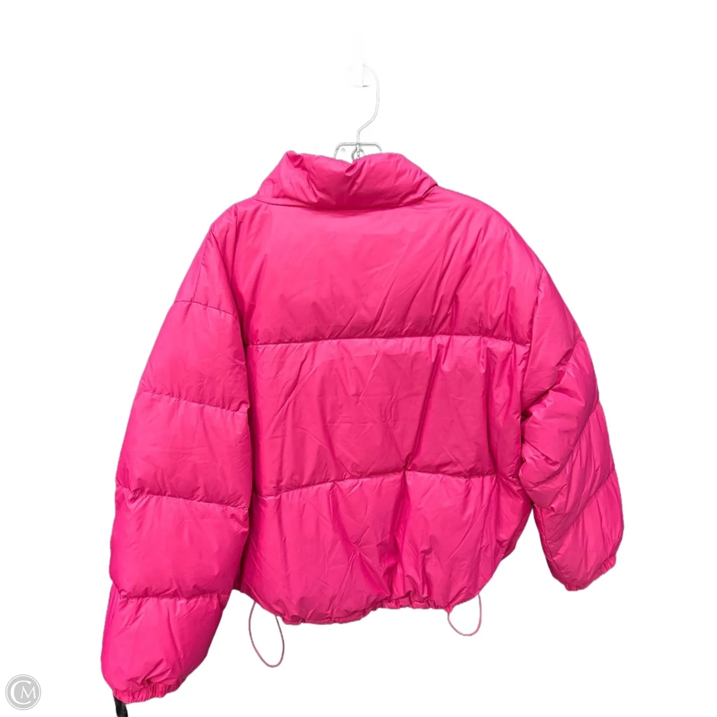 Coat Puffer & Quilted By Karen Kane In Pink, Size: Xl