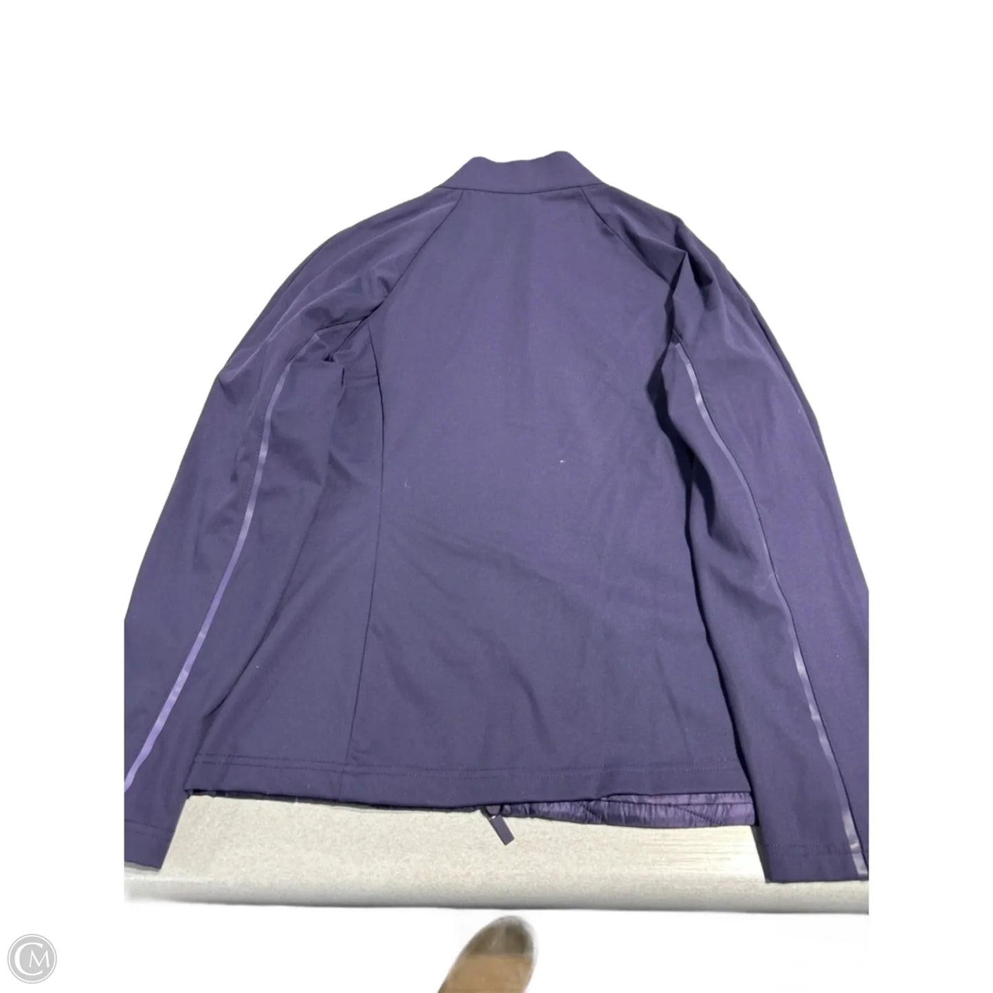 Athletic Jacket By Chicos In Purple, Size: Xl