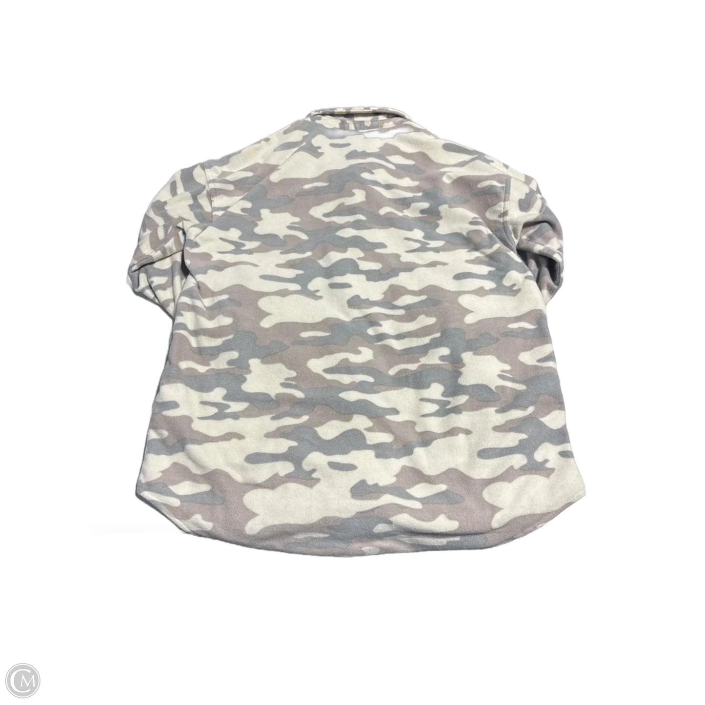 Top Long Sleeve By Maurices In Camouflage Print, Size: L