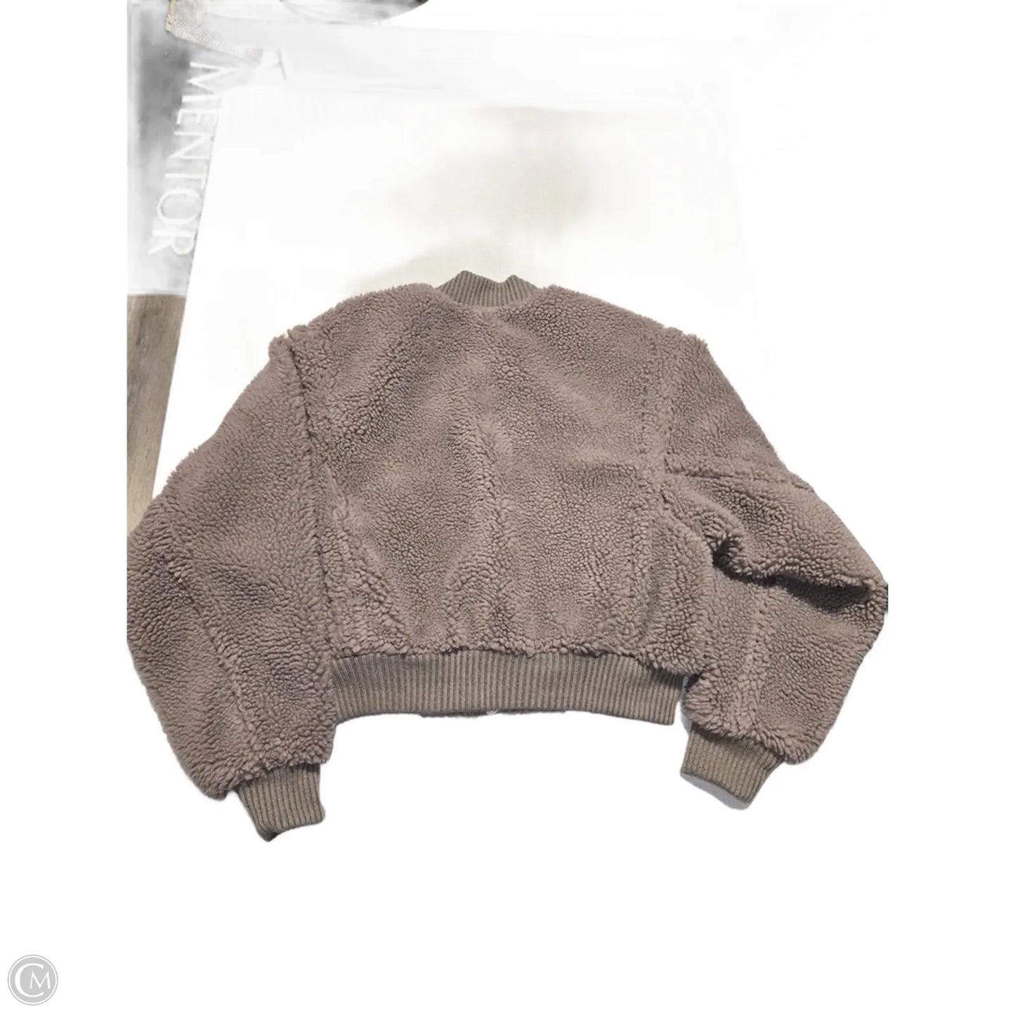 Coat Faux Fur & Sherpa By Express In Brown, Size: M